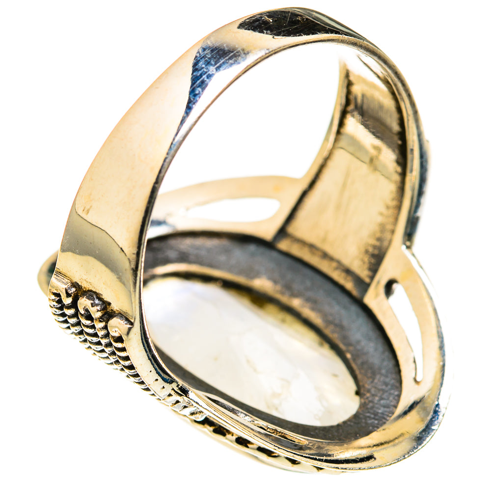 Rainbow Moonstone Rings handcrafted by Anasilvercos - RING127284 - Photo 3