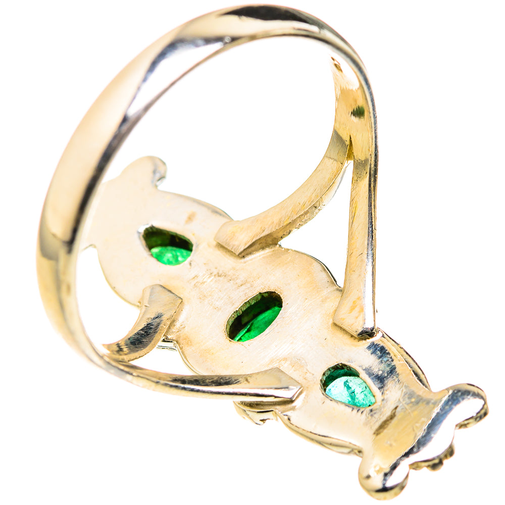 Zambian Emerald Rings handcrafted by Anasilvercos - RING127297 - Photo 3
