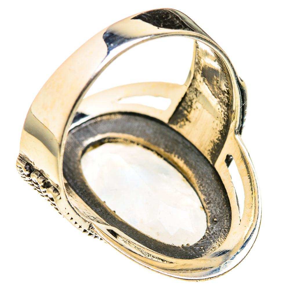 Rainbow Moonstone Rings handcrafted by Anasilvercos - RING127302 - Photo 3