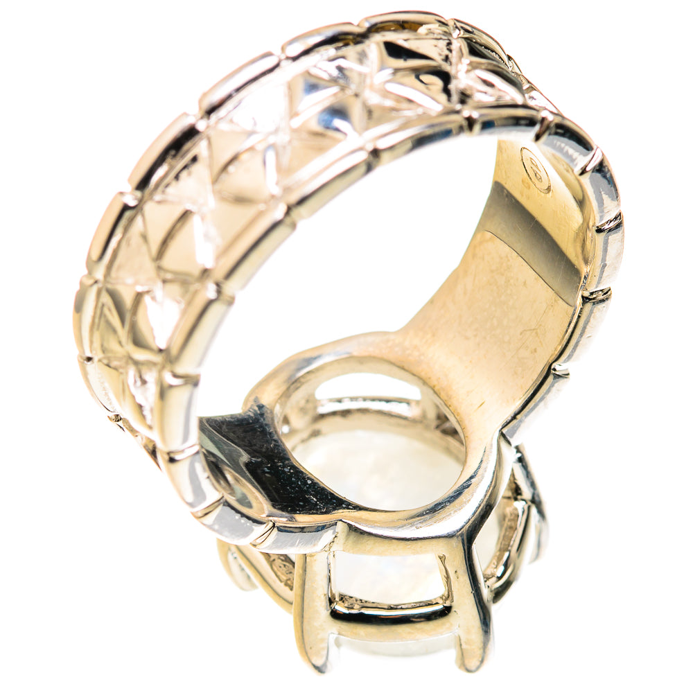 Rainbow Moonstone Rings handcrafted by Anasilvercos - RING127303 - Photo 3