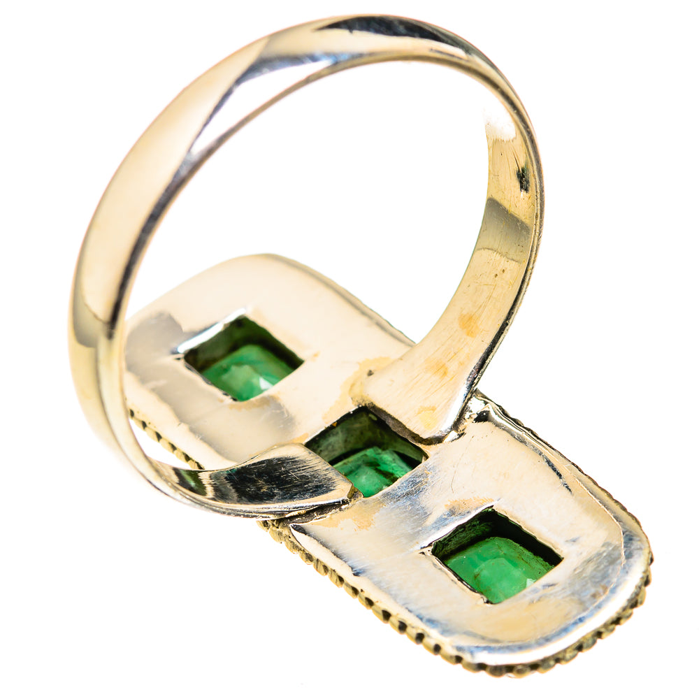 Zambian Emerald Rings handcrafted by Anasilvercos - RING127315 - Photo 3