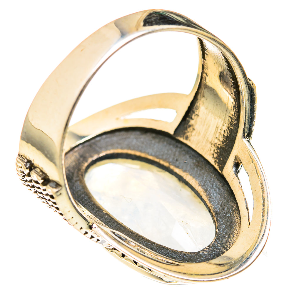 Rainbow Moonstone Rings handcrafted by Anasilvercos - RING127321 - Photo 3