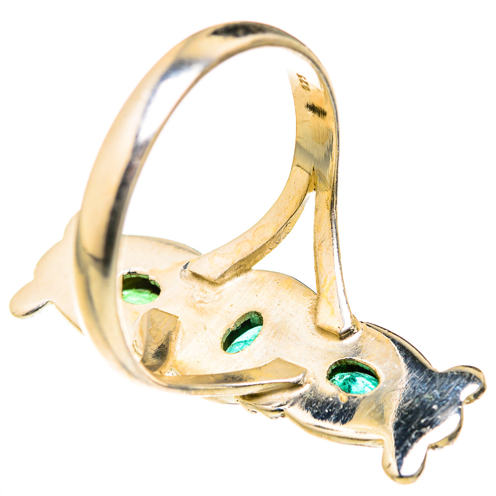 Zambian Emerald Rings handcrafted by Anasilvercos - RING127368 - Photo 3