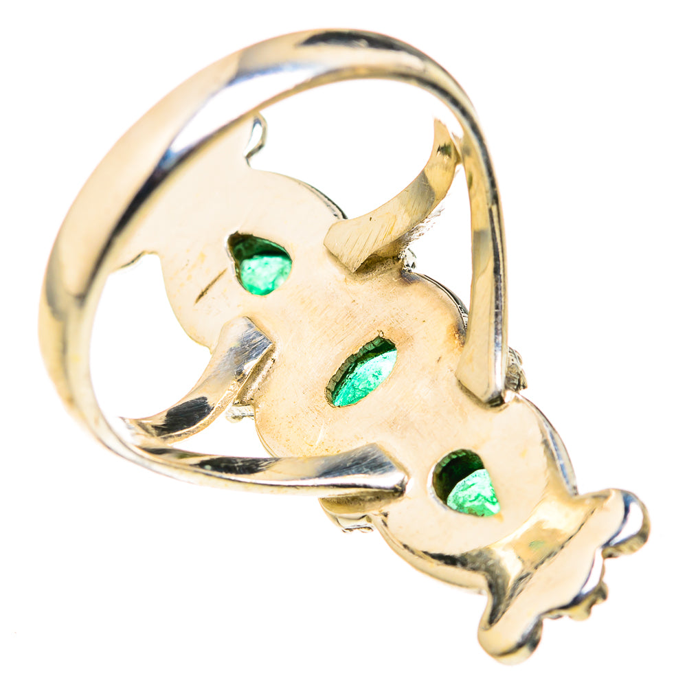 Zambian Emerald Rings handcrafted by Anasilvercos - RING127405 - Photo 3