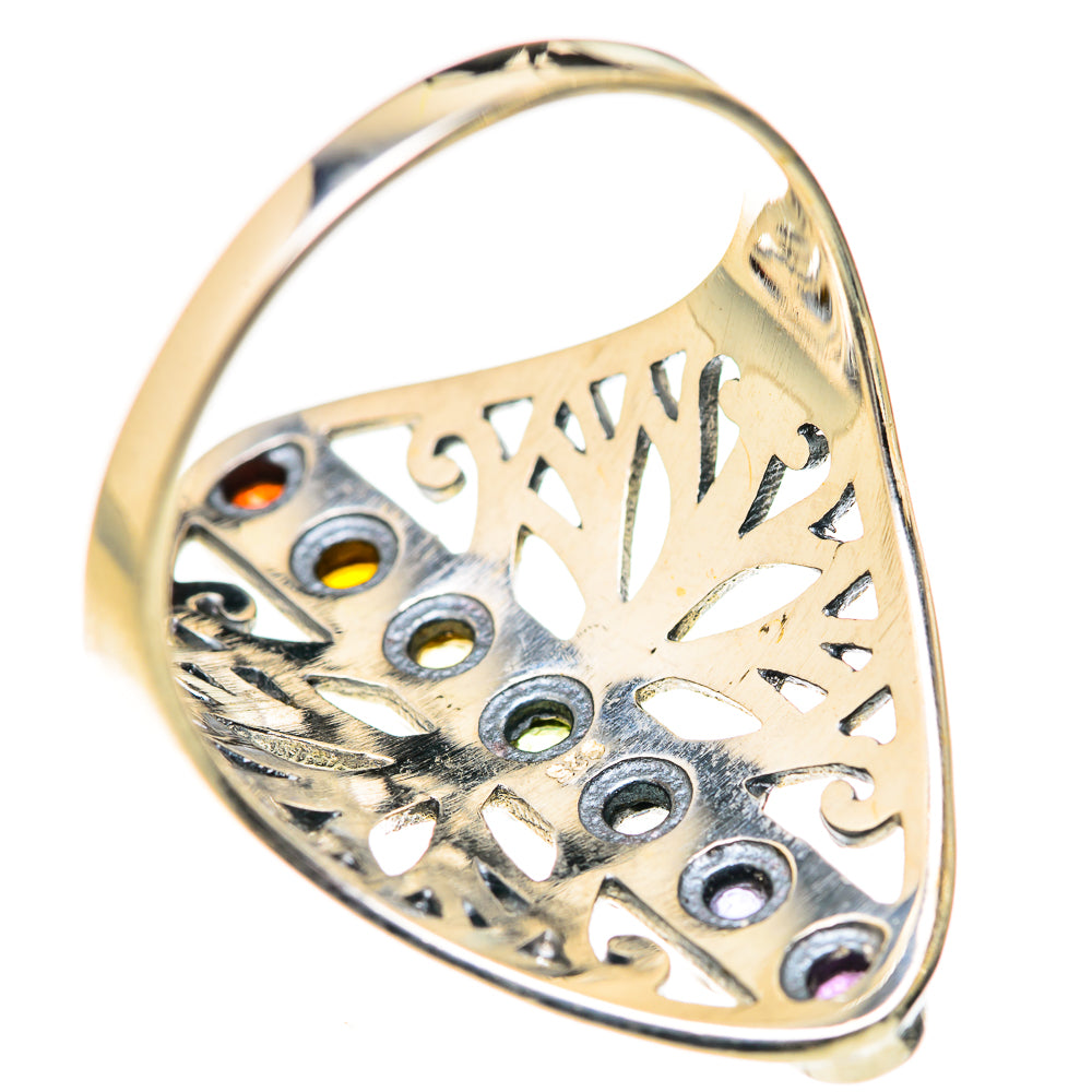 Multi-Stone Rainbow Chakra Rings handcrafted by Anasilvercos - RING127651 - Photo 3