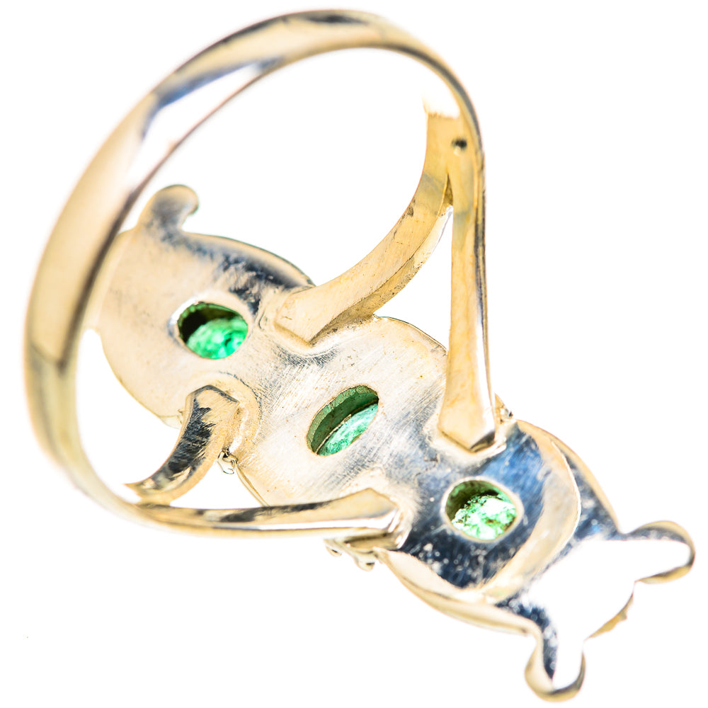 Zambian Emerald Rings handcrafted by Anasilvercos - RING127661 - Photo 3