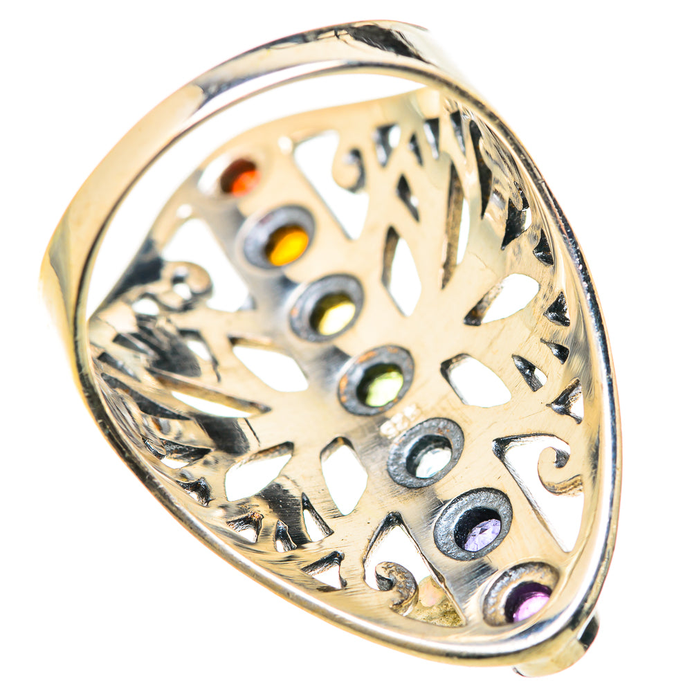 Multi-Stone Rainbow Chakra Rings handcrafted by Anasilvercos - RING127667 - Photo 3