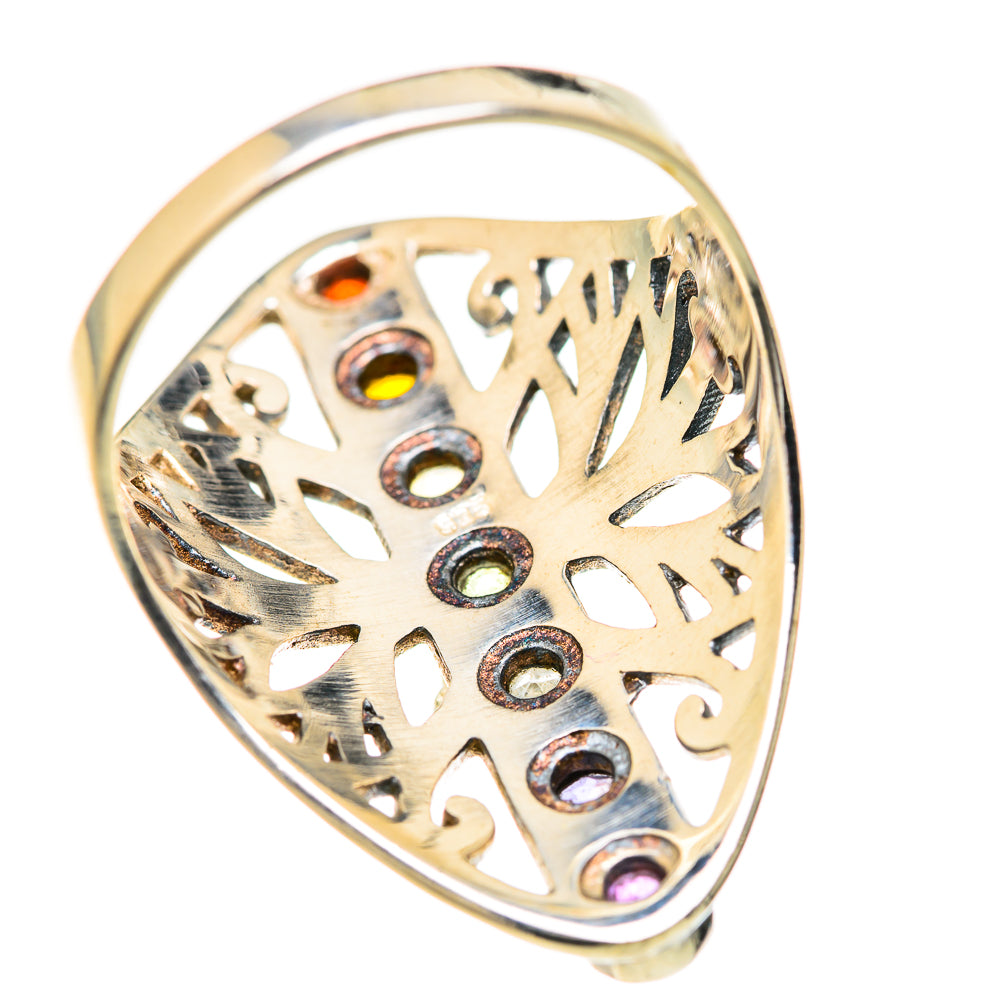 Multi-Stone Rainbow Chakra Rings handcrafted by Anasilvercos - RING127694 - Photo 3