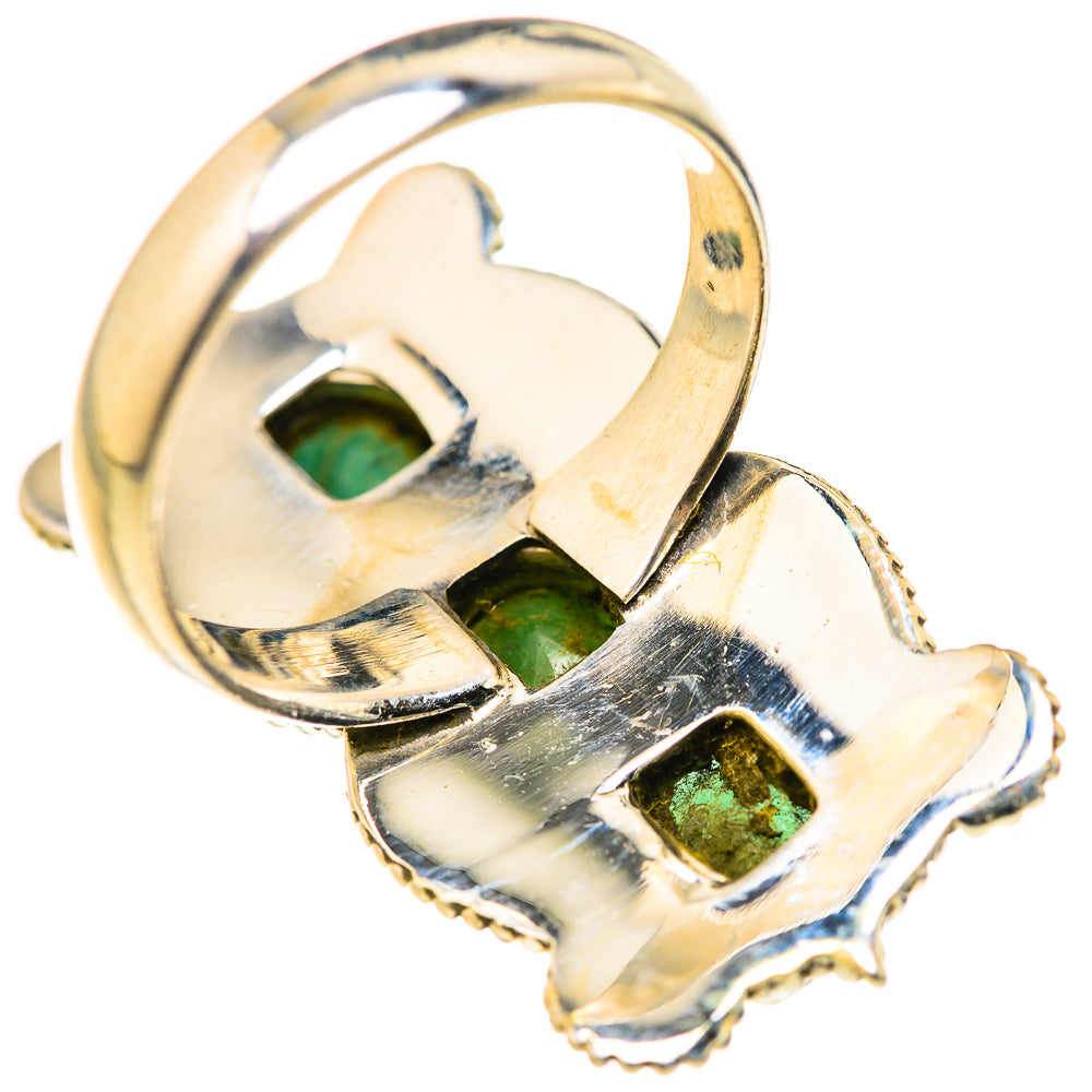 Zambian Emerald Rings handcrafted by Anasilvercos - RING127801 - Photo 3