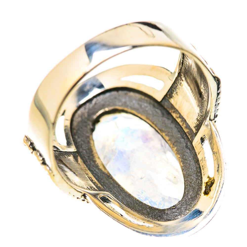 Rainbow Moonstone Rings handcrafted by Anasilvercos - RING127827 - Photo 3