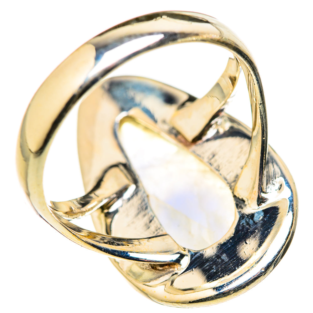 Rainbow Moonstone Rings handcrafted by Anasilvercos - RING127828 - Photo 3