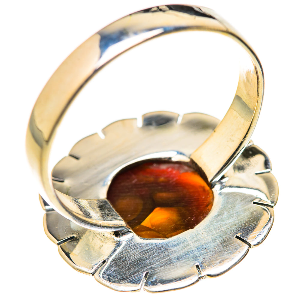 Mexican Fire Agate Rings handcrafted by Anasilvercos - RING127845 - Photo 3
