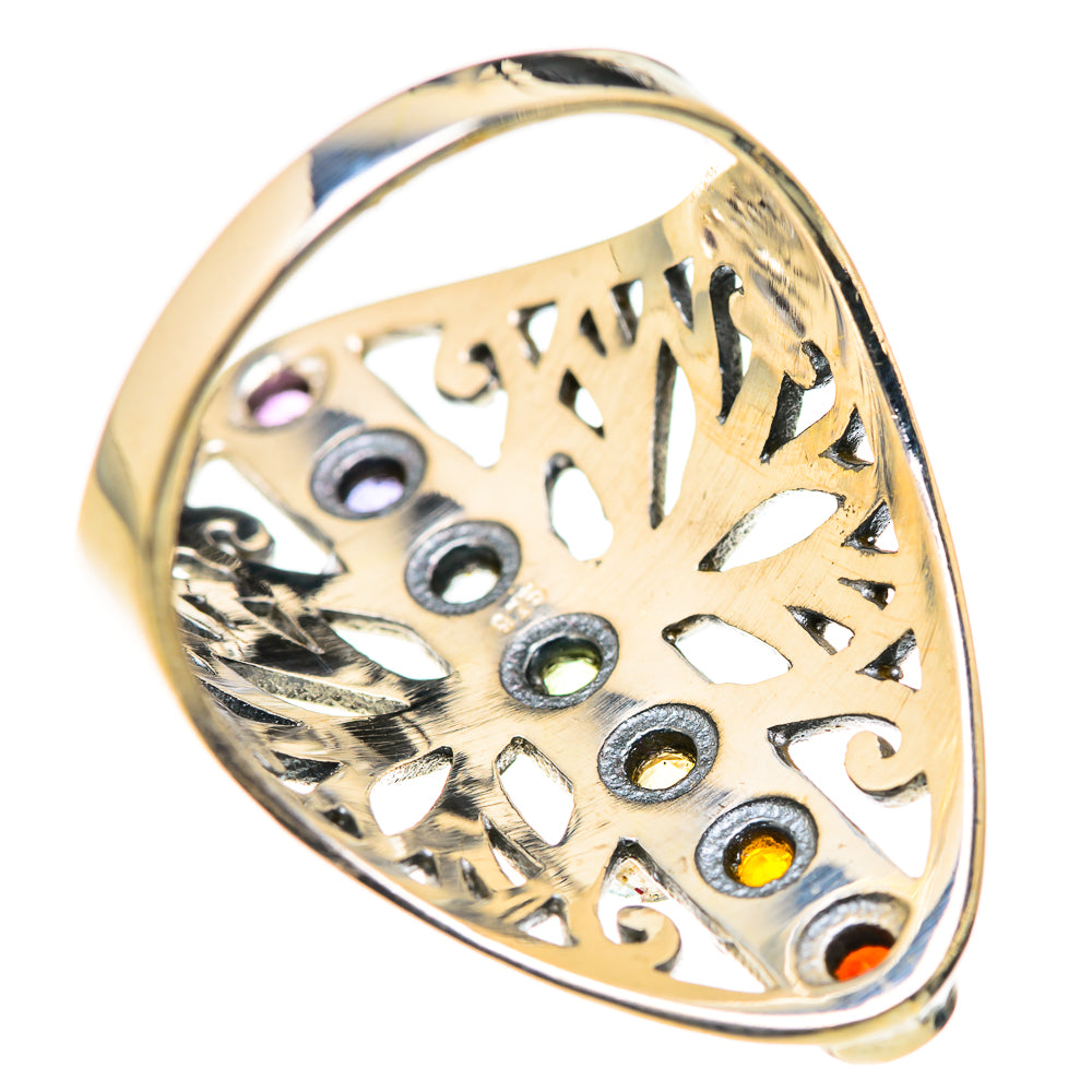 Multi-Stone Chakra Rings handcrafted by Anasilvercos - RING127856 - Photo 3