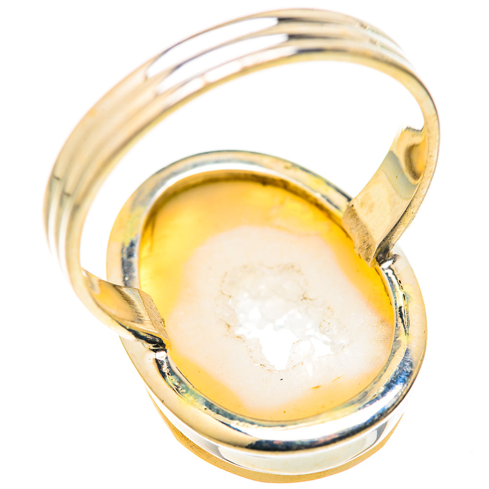 Window Agate Druzy Rings handcrafted by Anasilvercos - RING127899 - Photo 3