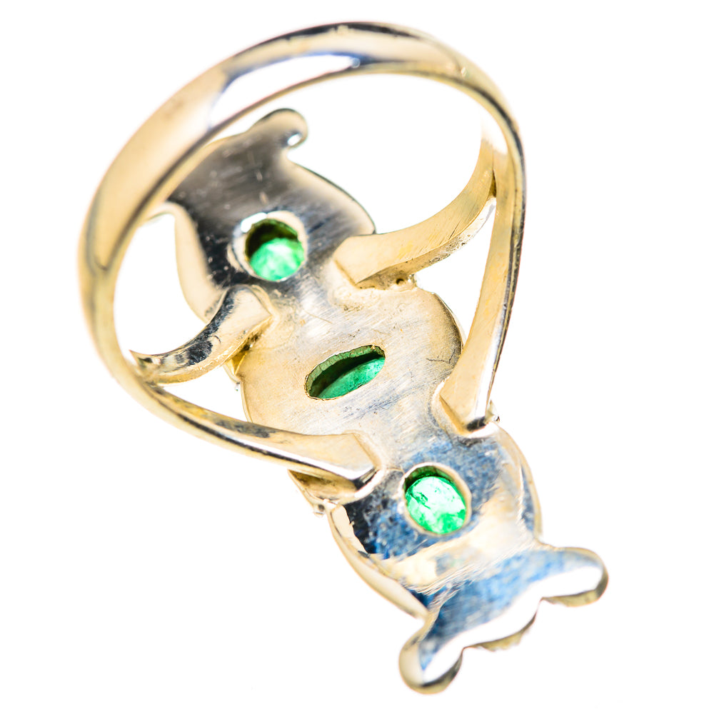 Zambian Emerald Rings handcrafted by Anasilvercos - RING127926 - Photo 3