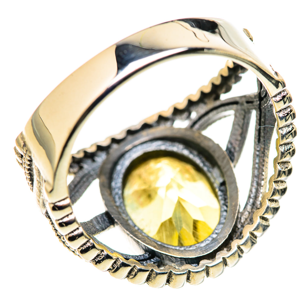Lemon Quartz Rings handcrafted by Anasilvercos - RING127938 - Photo 3