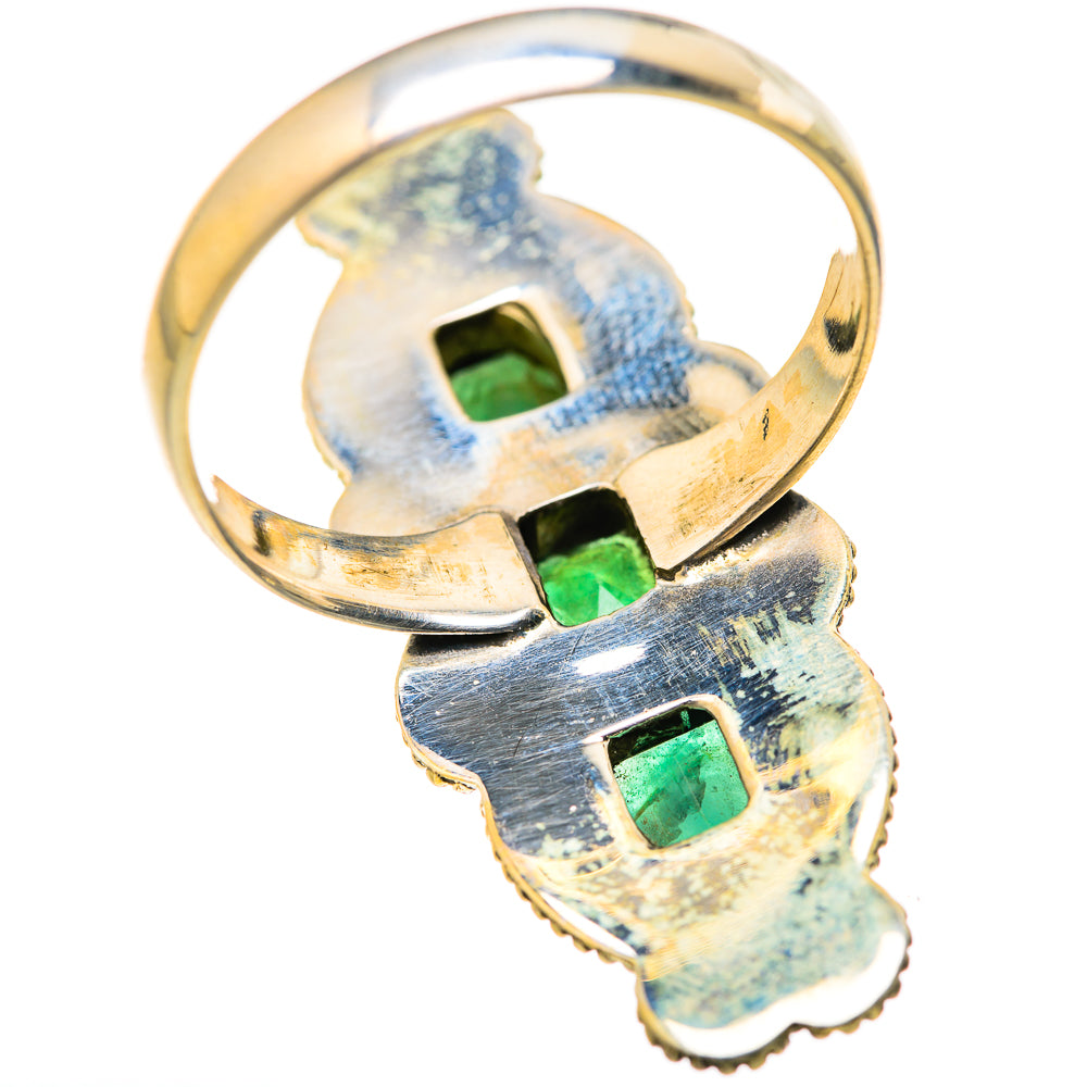 Zambian Emerald Rings handcrafted by Anasilvercos - RING127973 - Photo 3