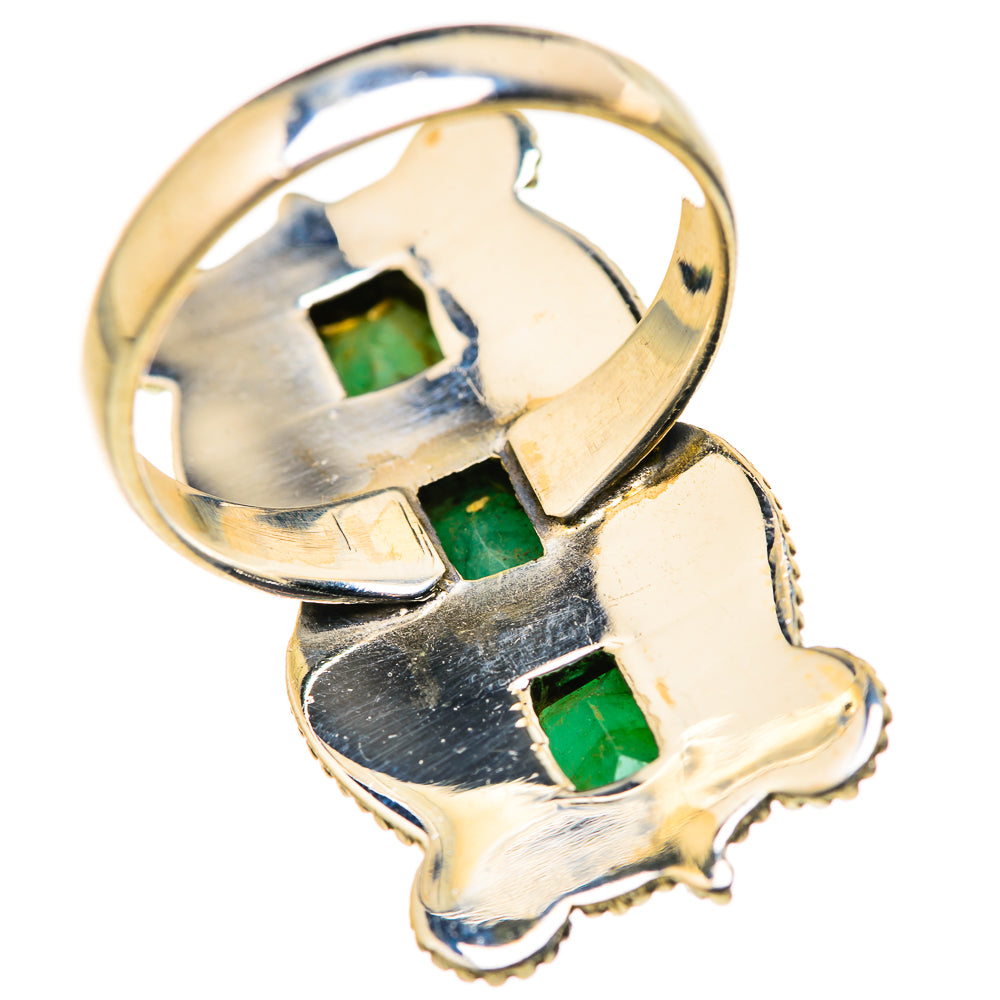 Zambian Emerald Rings handcrafted by Anasilvercos - RING127988 - Photo 3