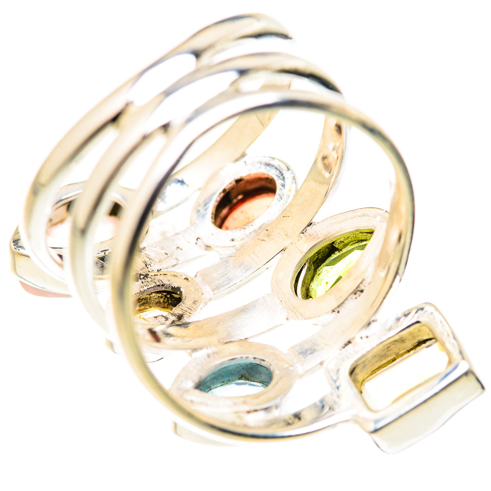 Rainbow Moonstone Rings handcrafted by Anasilvercos - RING127997 - Photo 3