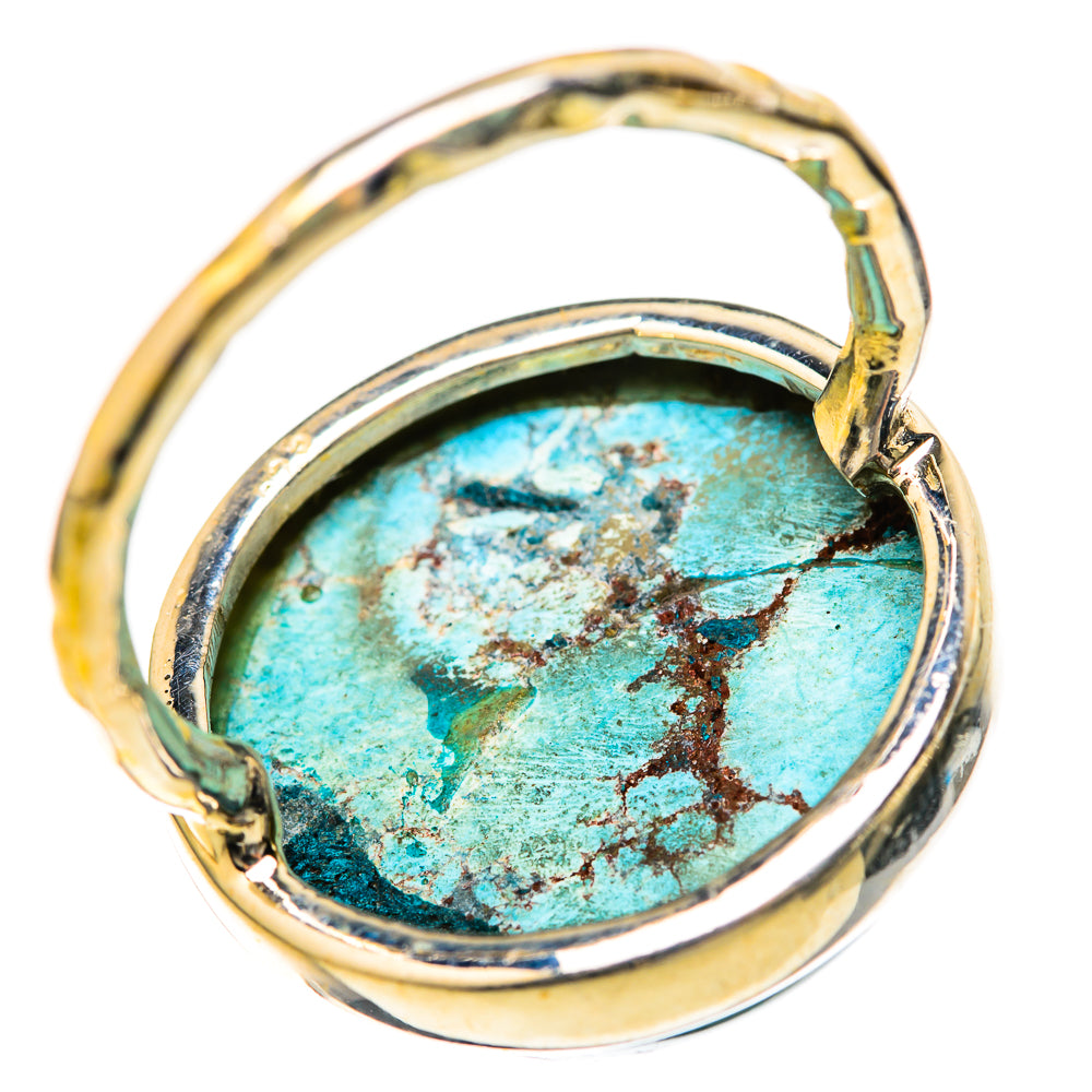 Tibetan Turquoise Rings handcrafted by Anasilvercos - RING128011 - Photo 3