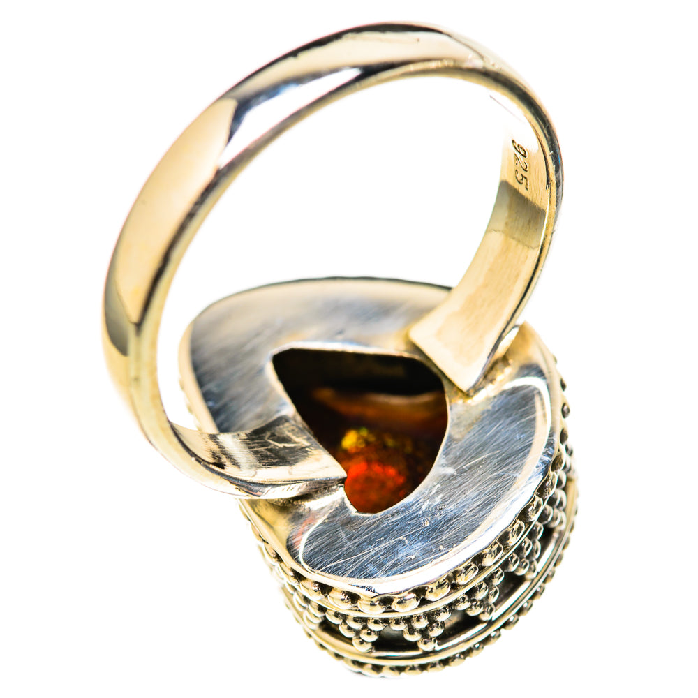 Mexican Fire Agate Rings handcrafted by Anasilvercos - RING128050 - Photo 3