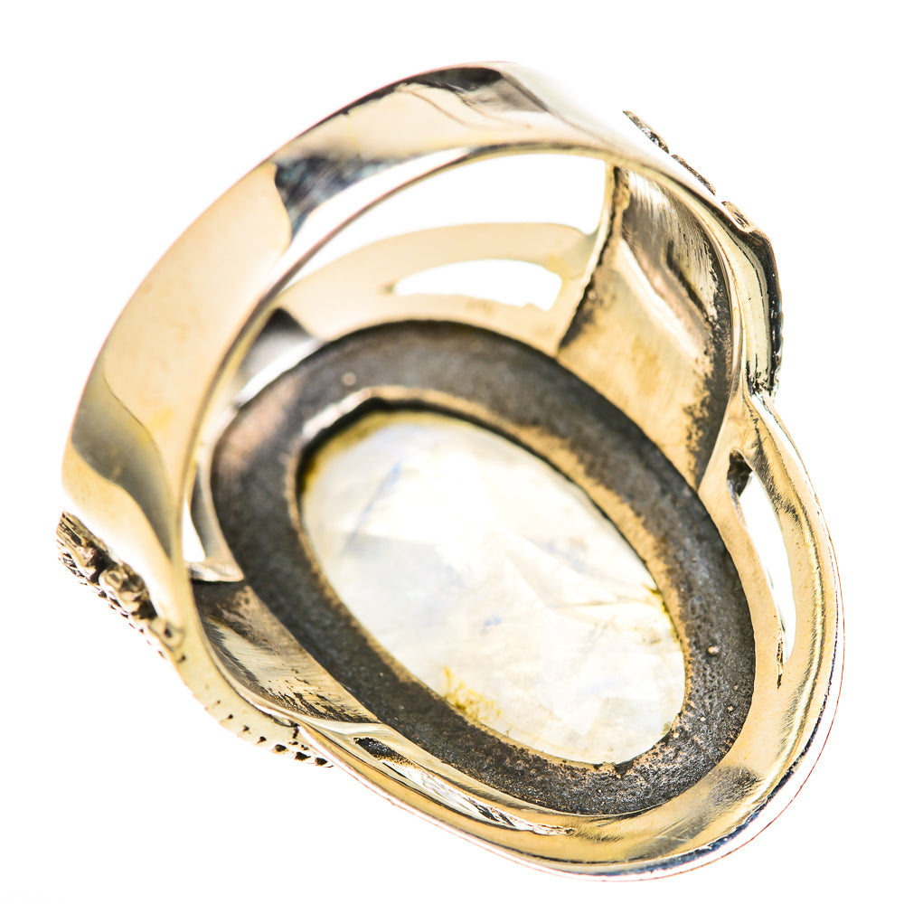 Rainbow Moonstone Rings handcrafted by Anasilvercos - RING128059 - Photo 3