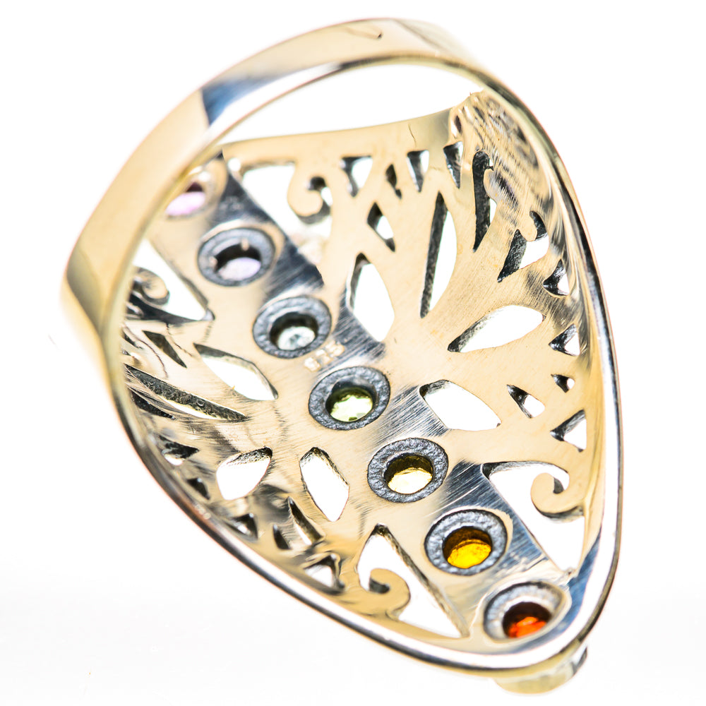 Multi-Stone Rainbow Chakra Rings handcrafted by Anasilvercos - RING128061 - Photo 3