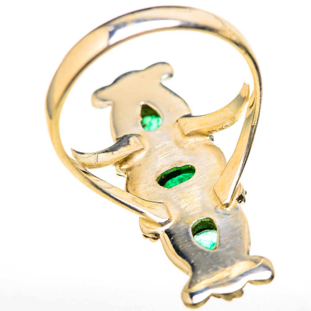 Zambian Emerald Rings handcrafted by Anasilvercos - RING128101 - Photo 3