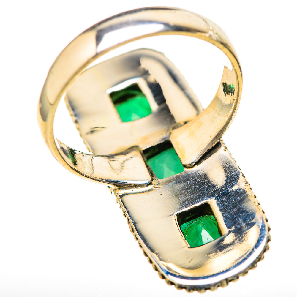 Zambian Emerald Rings handcrafted by Anasilvercos - RING128129 - Photo 3