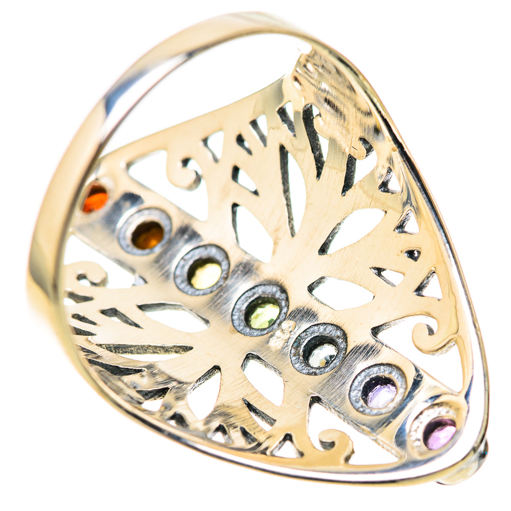Multi-Stone Rainbow Chakra Rings handcrafted by Anasilvercos - RING128242 - Photo 3
