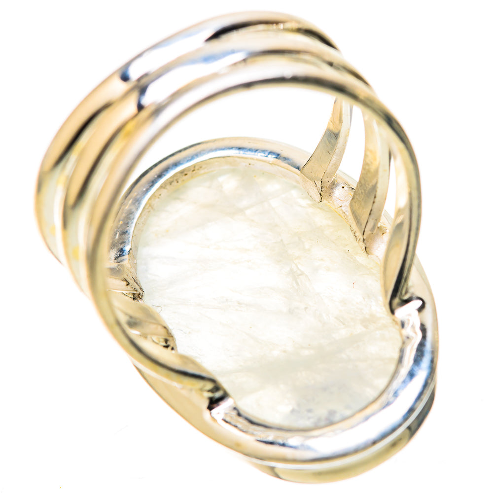 Rainbow Moonstone Rings handcrafted by Anasilvercos - RING128295 - Photo 3