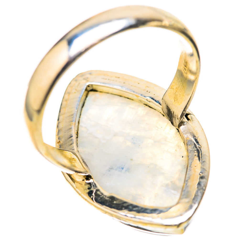 Rainbow Moonstone Rings handcrafted by Anasilvercos - RING128296 - Photo 3