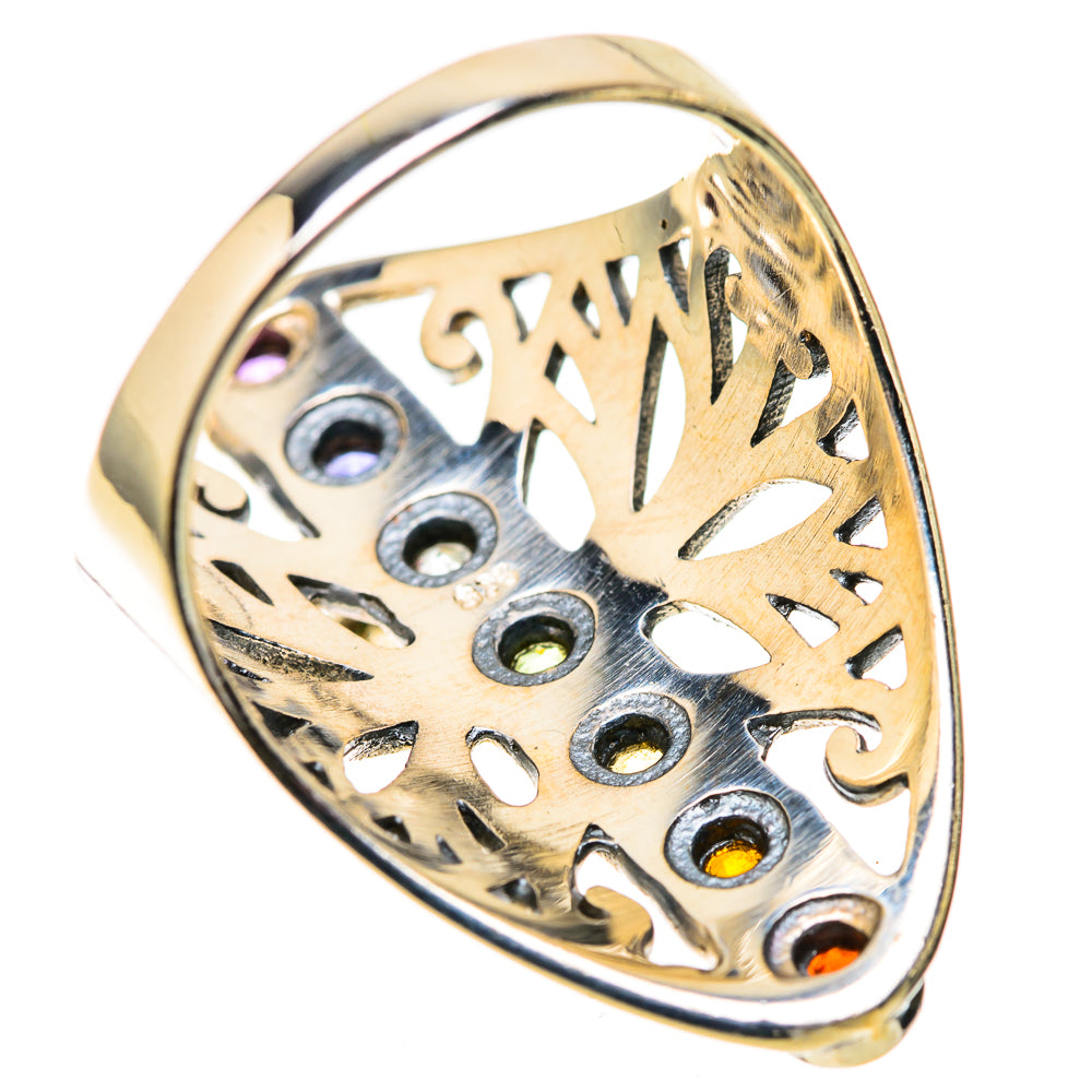 Multi-Stone Rainbow Chakra Rings handcrafted by Anasilvercos - RING128298 - Photo 3