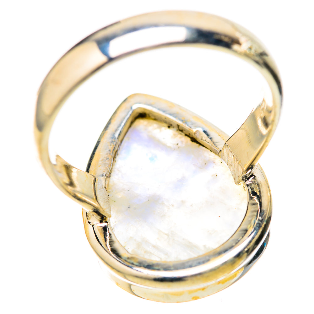 Rainbow Moonstone Rings handcrafted by Anasilvercos - RING128323 - Photo 3