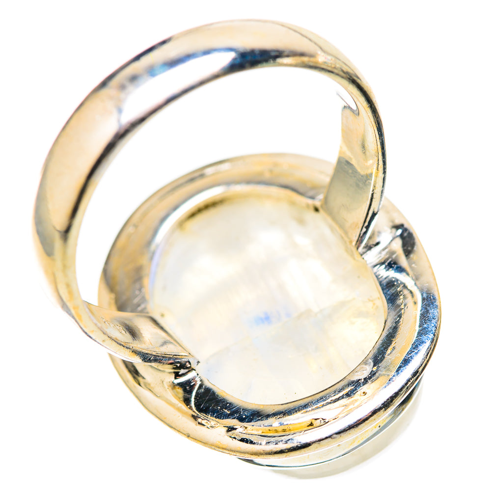 Rainbow Moonstone Rings handcrafted by Anasilvercos - RING128324 - Photo 3