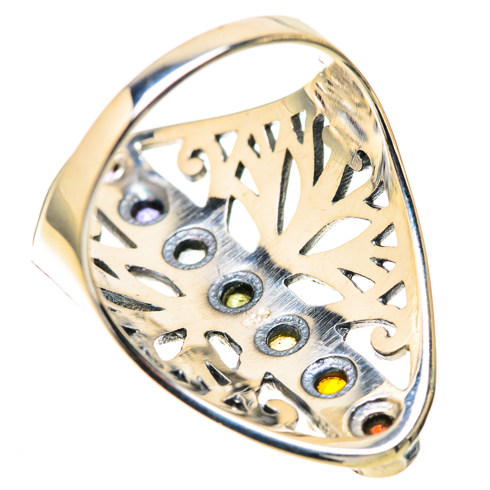 Multi-Stone Rainbow Chakra Rings handcrafted by Anasilvercos - RING128326 - Photo 3