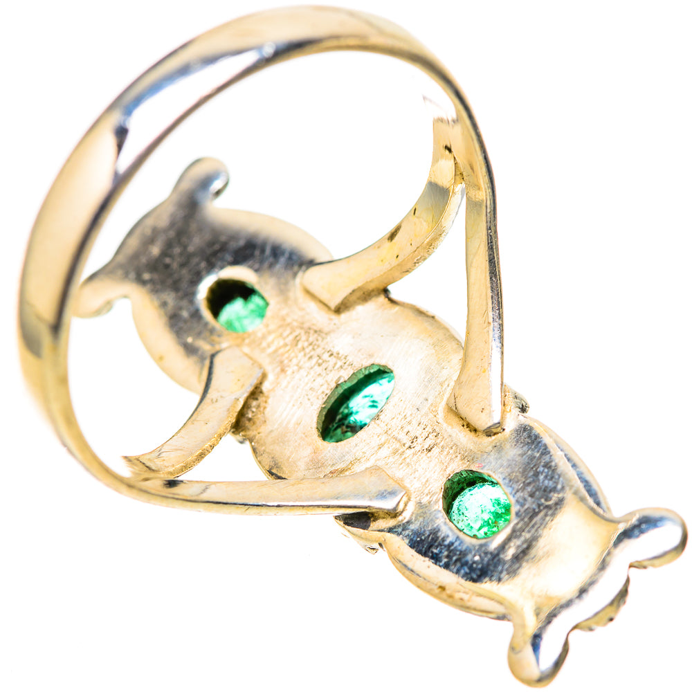 Zambian Emerald Rings handcrafted by Anasilvercos - RING128342 - Photo 3