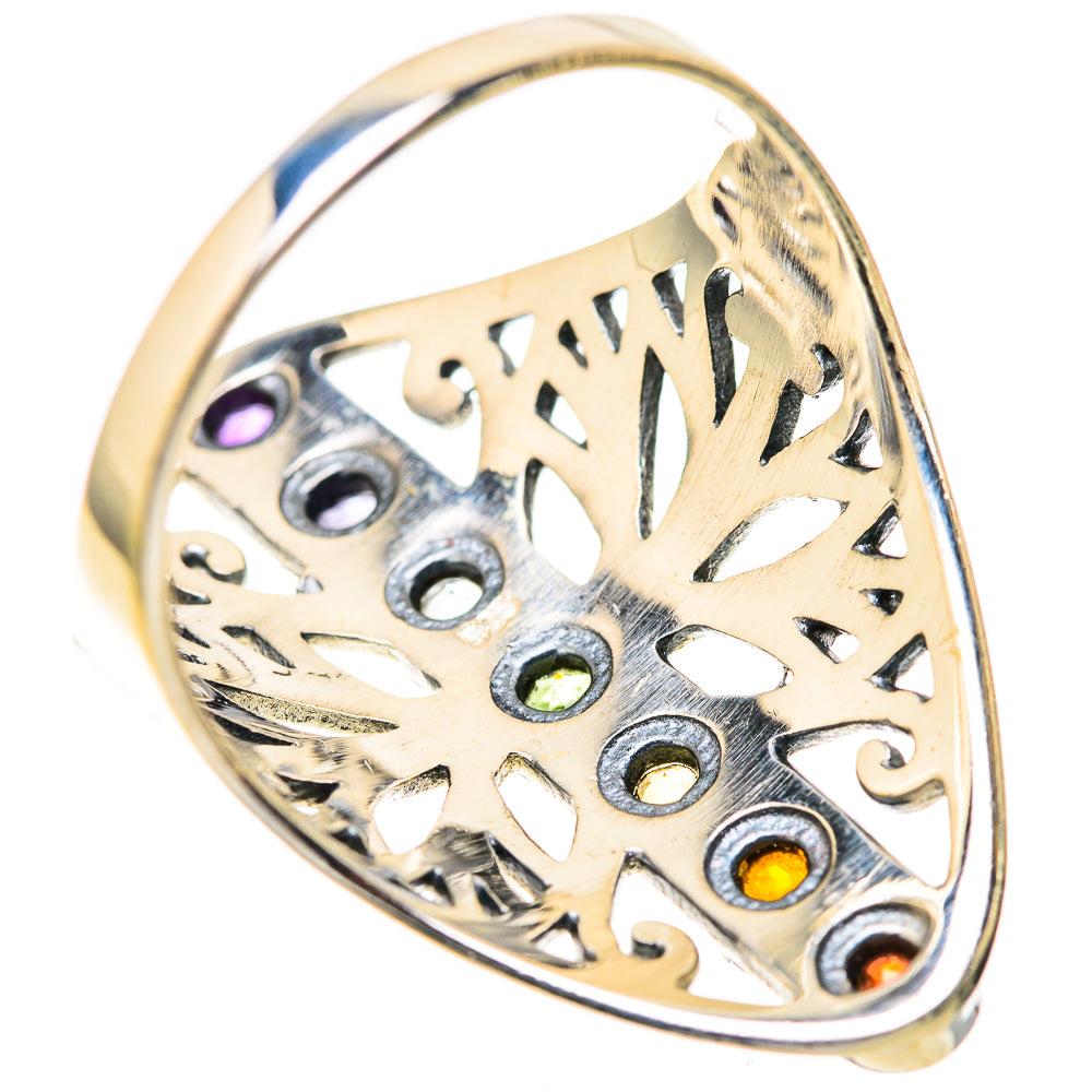 Multi-Stone Rainbow Chakra Rings handcrafted by Anasilvercos - RING128350 - Photo 3