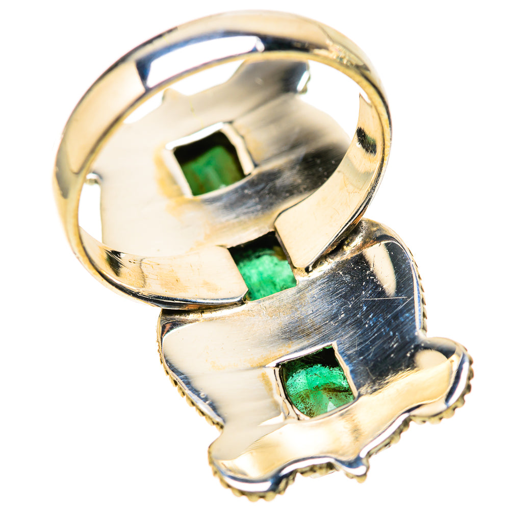 Zambian Emerald Rings handcrafted by Anasilvercos - RING128392 - Photo 3