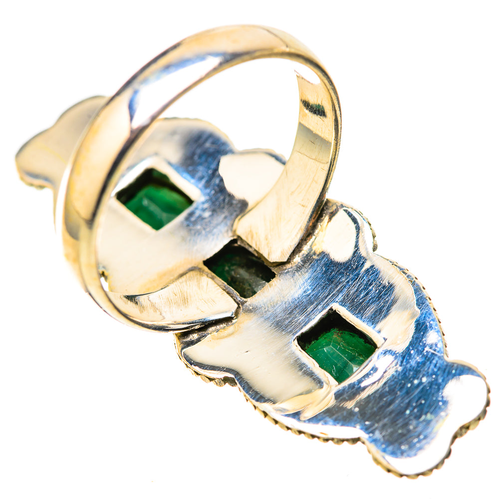Zambian Emerald Rings handcrafted by Anasilvercos - RING128411 - Photo 3