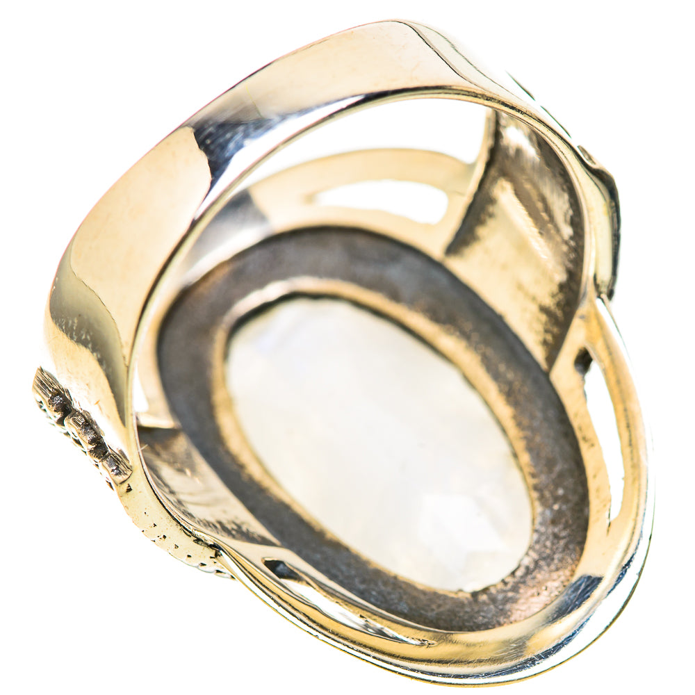 Rainbow Moonstone Rings handcrafted by Anasilvercos - RING128466 - Photo 3