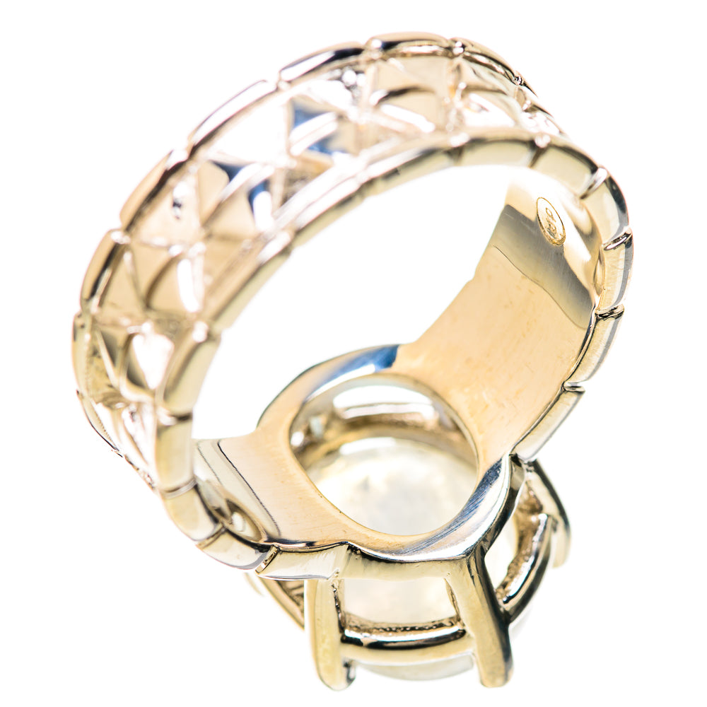 Rainbow Moonstone Rings handcrafted by Anasilvercos - RING128467 - Photo 3