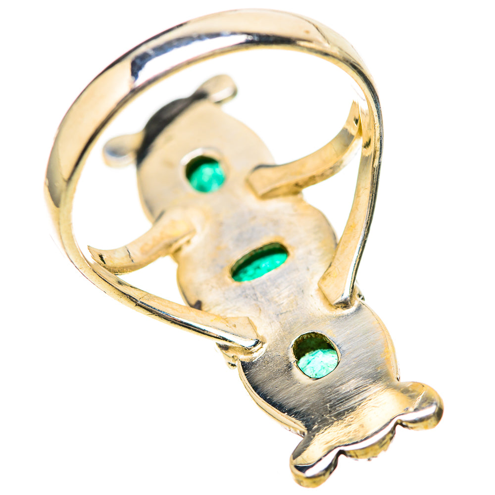 Zambian Emerald Rings handcrafted by Anasilvercos - RING128485 - Photo 3