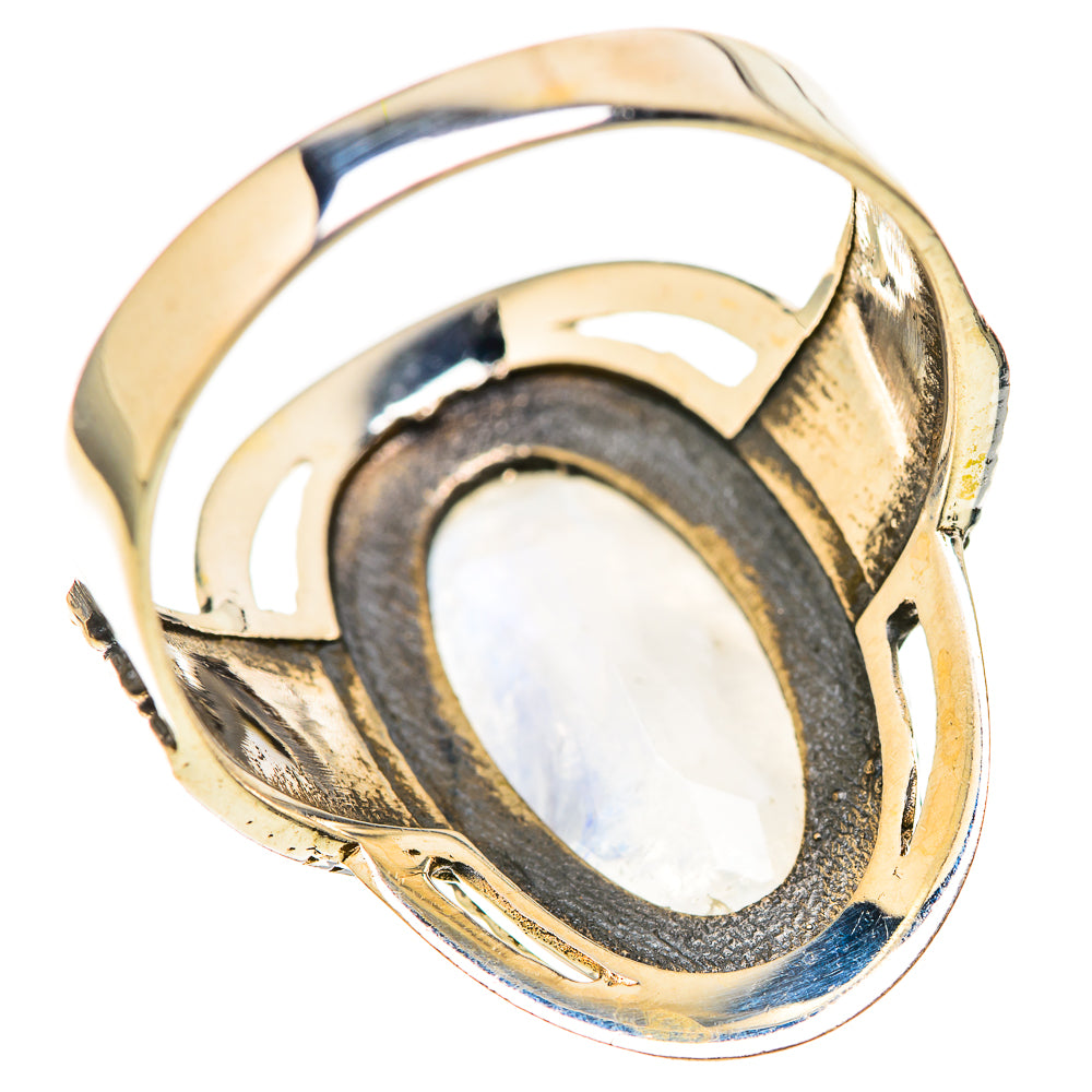 Rainbow Moonstone Rings handcrafted by Anasilvercos - RING128492 - Photo 3
