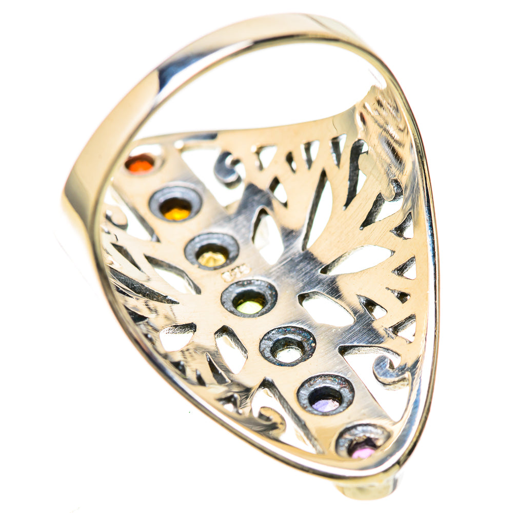 Multi-Stone Rainbow Chakra Rings handcrafted by Anasilvercos - RING128493 - Photo 3