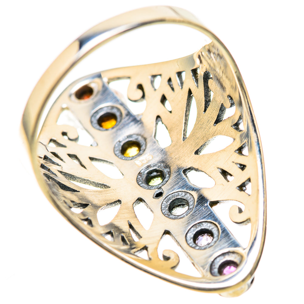 Multi-Stone Rainbow Chakra Rings handcrafted by Anasilvercos - RING128494 - Photo 3