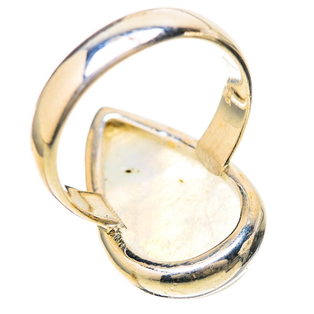 Rainbow Moonstone Rings handcrafted by Anasilvercos - RING128516 - Photo 3