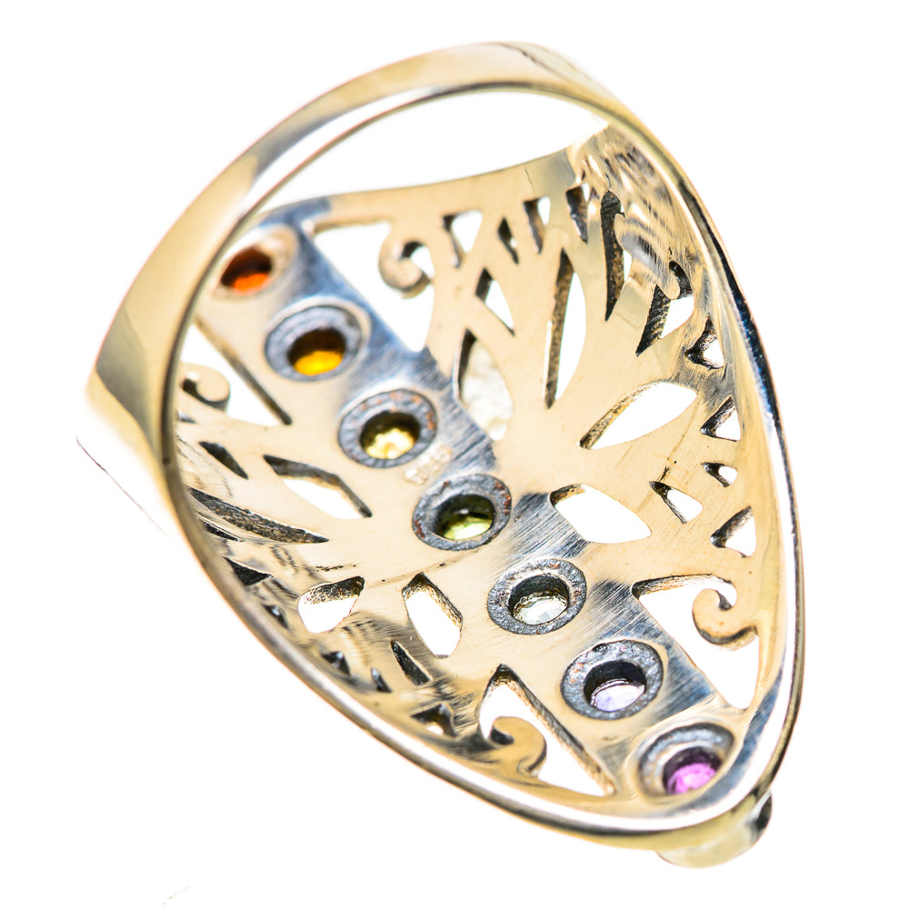Multi-Stone Rainbow Chakra Rings handcrafted by Anasilvercos - RING128518 - Photo 3
