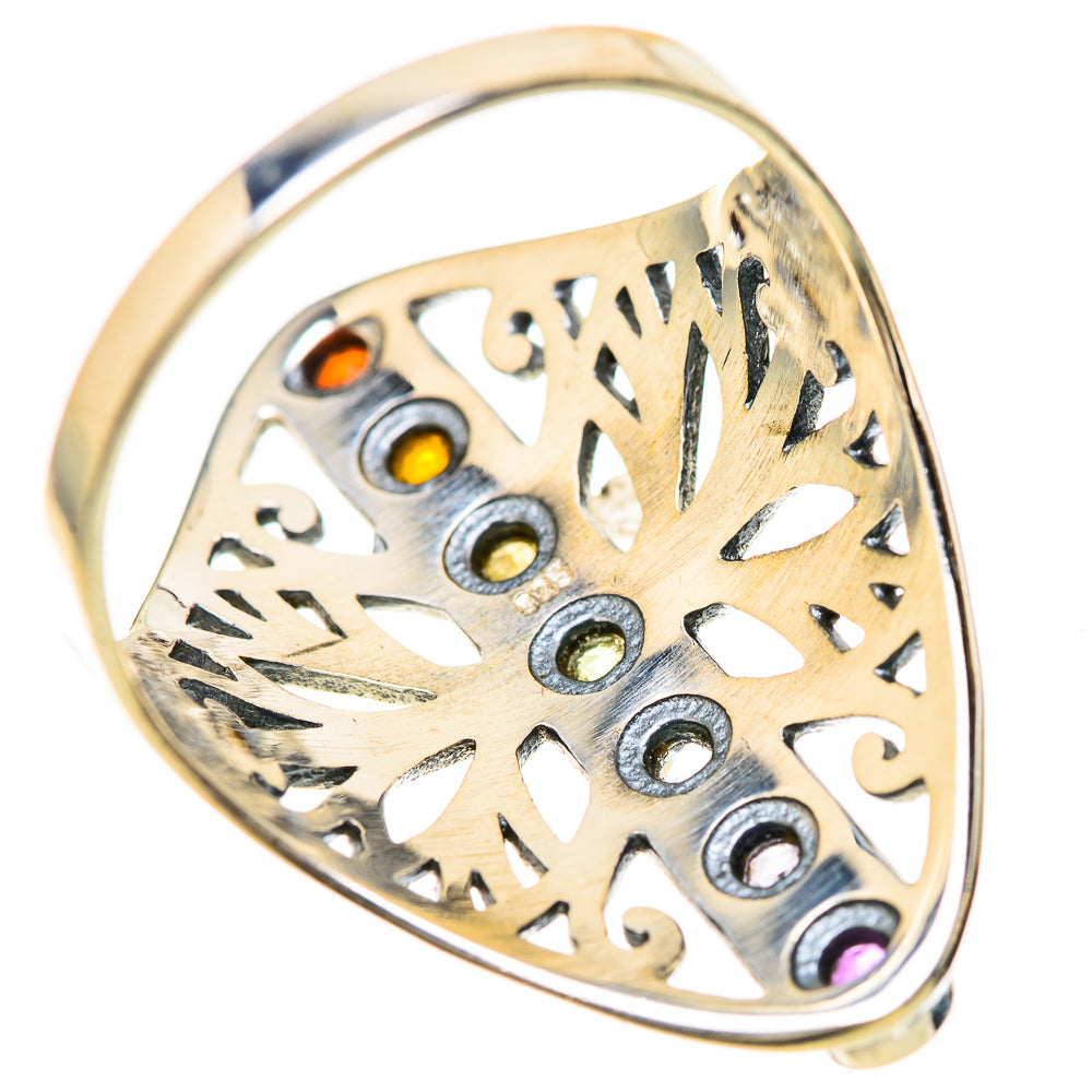 Multi-Stone Rainbow Chakra Rings handcrafted by Anasilvercos - RING128519 - Photo 3