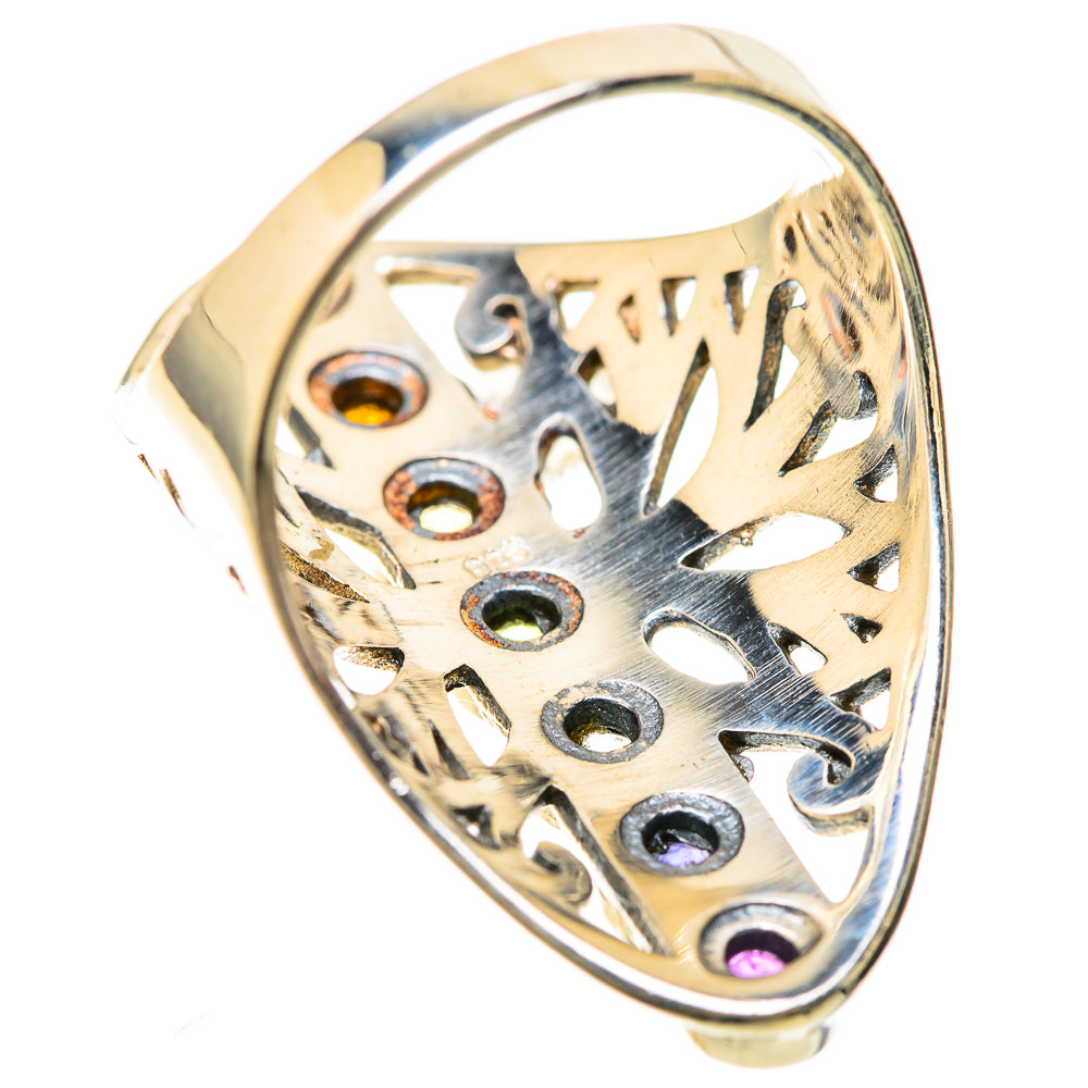 Multi-Stone Rainbow Chakra Rings handcrafted by Anasilvercos - RING128539 - Photo 3